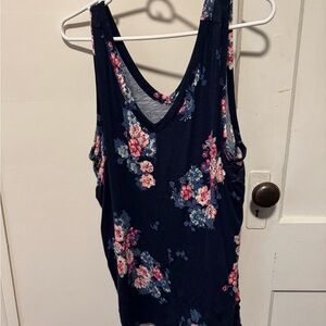 Maurices Navy Floral Tank Top